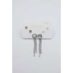 Çoklu Set Küpe - Gümüş