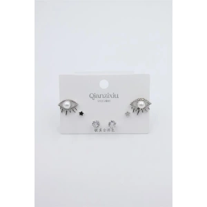 Çoklu Set Küpe - Gümüş