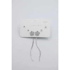 Çoklu Set Küpe - Gümüş