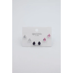 Çoklu Set Küpe - Gümüş