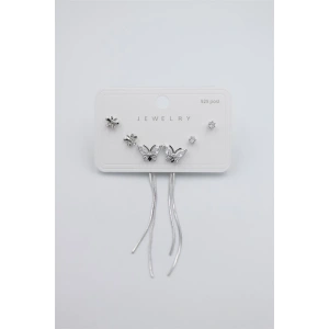 Çoklu Set Küpe - Gümüş