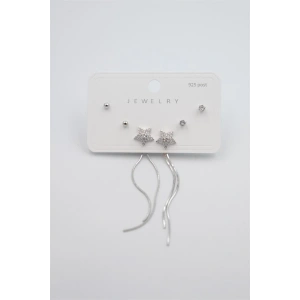 Çoklu Set Küpe - Gümüş