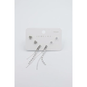 Çoklu Set Küpe - Gümüş