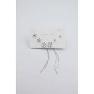 Çoklu Set Küpe - Gümüş