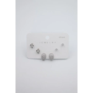 Çoklu Set Küpe - Gümüş