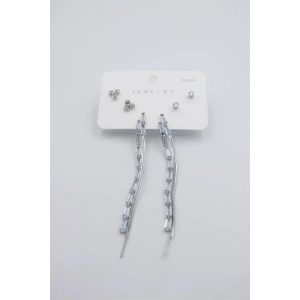 Çoklu Set Küpe - Gümüş