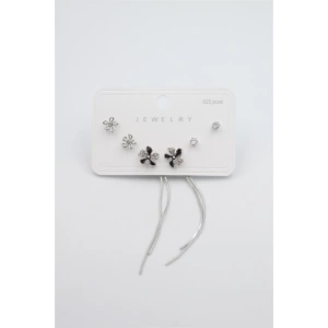 Çoklu Set Küpe - Gümüş