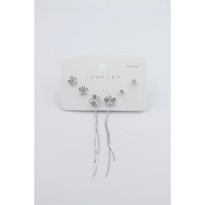 Çoklu Set Küpe - Gümüş