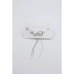 Çoklu Set Küpe - Gümüş