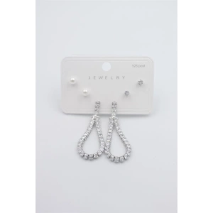 Çoklu Set Küpe - Gümüş