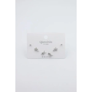 Çoklu Set Küpe - Gümüş