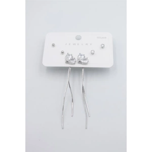 Çoklu Set Küpe - Gümüş