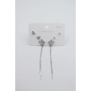 Çoklu Set Küpe - Gümüş