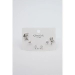 Çoklu Set Küpe - Gümüş