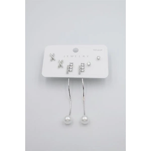 Çoklu Set Küpe - Gümüş