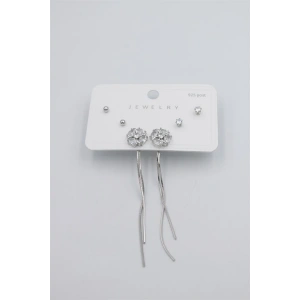 Çoklu Set Küpe - Gümüş