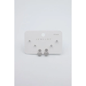 Çoklu Set Küpe - Gümüş