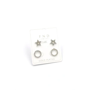 Çoklu Yıldız Küpe - Gümüş