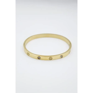 CRT Model Taşlı Bilezik - Altın