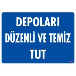 Depolama Uyarı Levhası 25x35 KOD:607