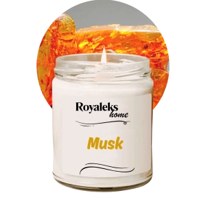 Doğal Özel Seri Kokulu Dekoratif Kavanoz Mum 210 cc - Musk Esansı - RYL