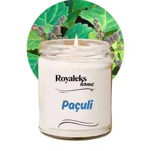 Doğal Özel Seri Kokulu Dekoratif Kavanoz Mum 210 cc - Paçuli Esansı - RYL