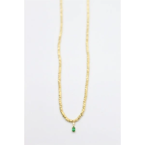 Dorika Taşlı Kolye - Altın