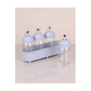 Dörtlü Cam Yağlık Seti 370Cc Royaleks-3384