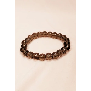 Dumanlı Kuvars Doğal Taş Bileklik Kutulu