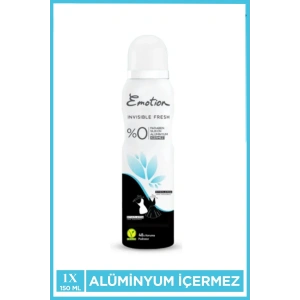 Emotion Invisible Fresh Black & White Kadın Deodorant 150ml Vegan, Leke Bırakmaz