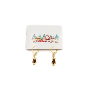 Geyik Yılbaşı Küpe - Altın