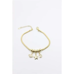 Gezegen Charm Bileklik - Altın