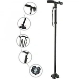 Hareketli Led Işıklı Katlanır Baston