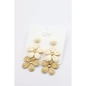 Hasır Çiçek Küpe - ÇOK RENKLİ