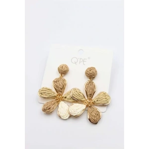 Hasır Çiçek Küpe - ÇOK RENKLİ