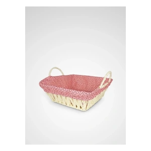 Hasırlı Bezli Ekmek Sepeti Dikdörtgen Renkli Royaleks-8822