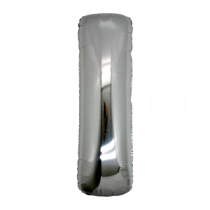 I Harf Folyo Balon Gümüş Renk  40 İnç