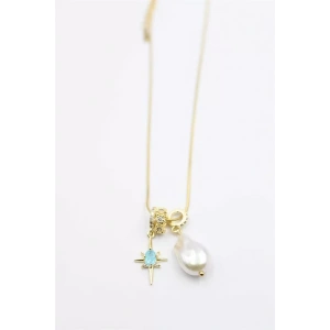 İnci Kolye - Altın