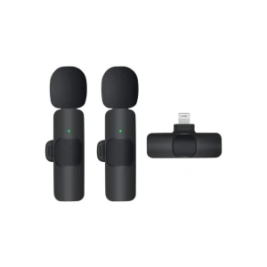 K9 Kablosuz Yaka Mikrofonu Lightning 2’li Mini Mikrofon Youtube Tik Tok 2 Adet