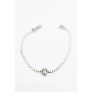 Kalp Su Yolu Bileklik - Gümüş