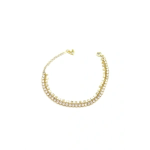 Kalpli Su Yolu Bileklik - Altın