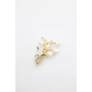 Kardelen Broş - Altın