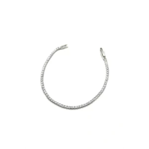 Kare Taşlı Su yolu Bileklik - Gümüş