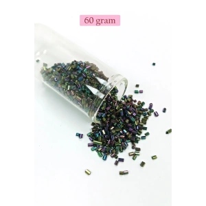 Kesme Cam Boncuk 2mm - 60 Gram - Parlak Alacalı - BNC352