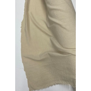 Keten Kumaş - Organik Kumaş - Perde Kumaşı - Ince Keten - Kıyafet Için Kumaş Örtü Bej 80