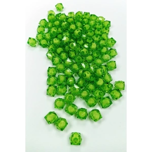 Küp Boncuk İçten Boncuklu Bileklik Çanta Boncuğu 10 mm 50 gr Yeşil - BNC450