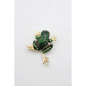 Kurbağa Broş - Yeşil