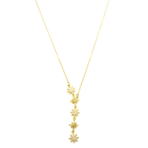 Kuzey Yıldızı Y Kolye - Altın