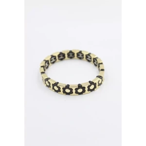 Lastikli Porselen Bilezik - Siyah