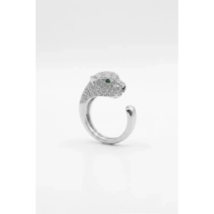 Leopar Yüzük - Gümüş